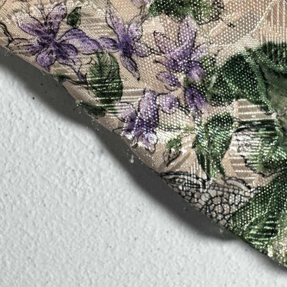 Victoria's Secret Peach Floral Pajama Shorts Set L Satin Sleepwear Vintage - Picture 12 of 14